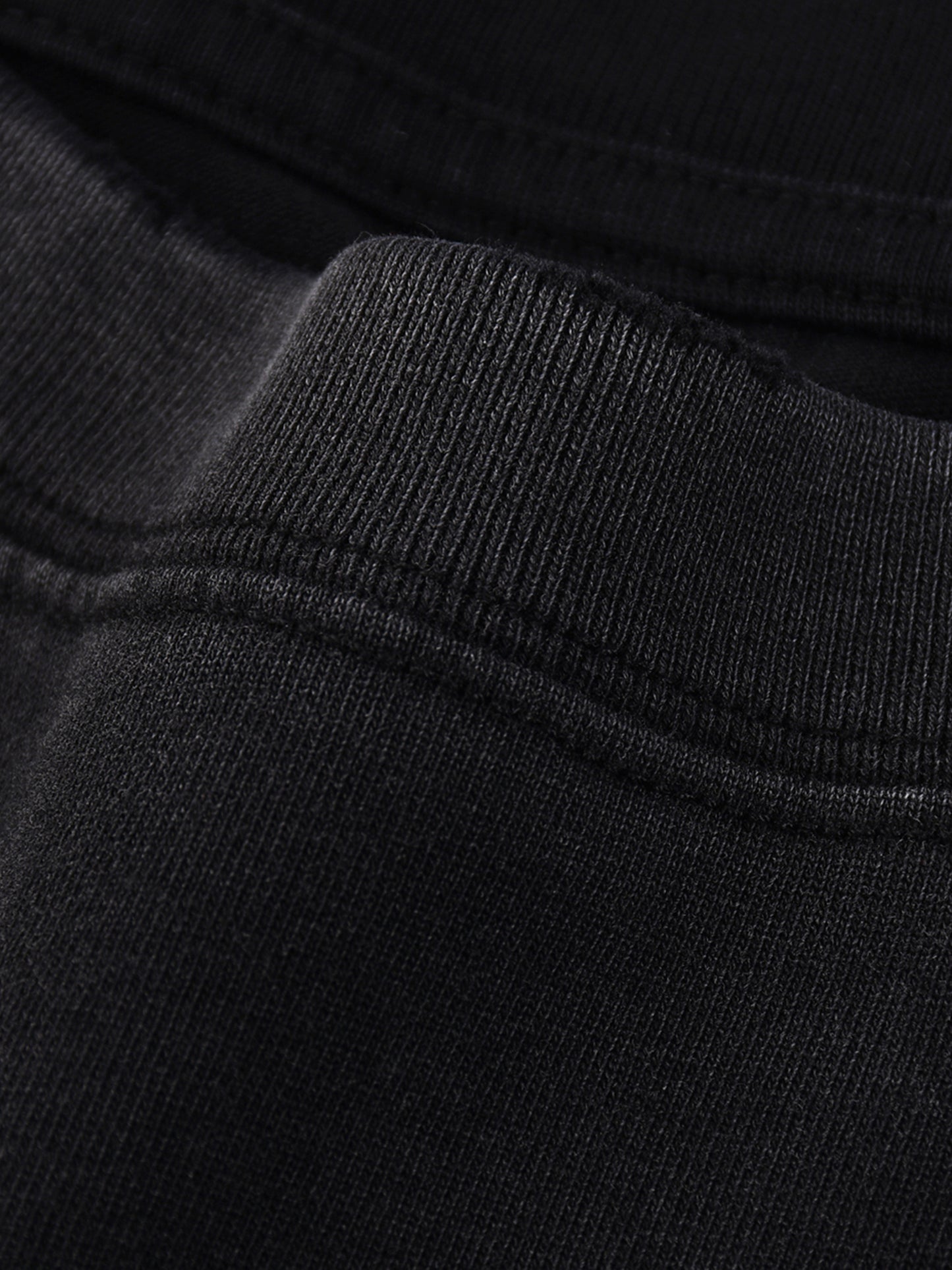 Snow Wash Raw Edge Cotton T-Shirt